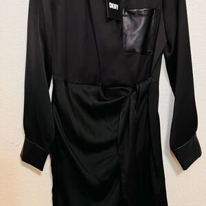 DKNY Black Wrap Dress